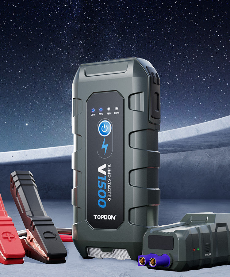 メンテナンス TOPDON VOLCANO Jump Starter 1500 V1500 - Jump Pack 1500 Peak Amps – TOPDON USA